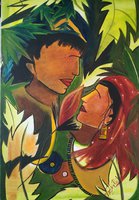 Love in natur (olejomaľba na plátne, 40x60 cm)